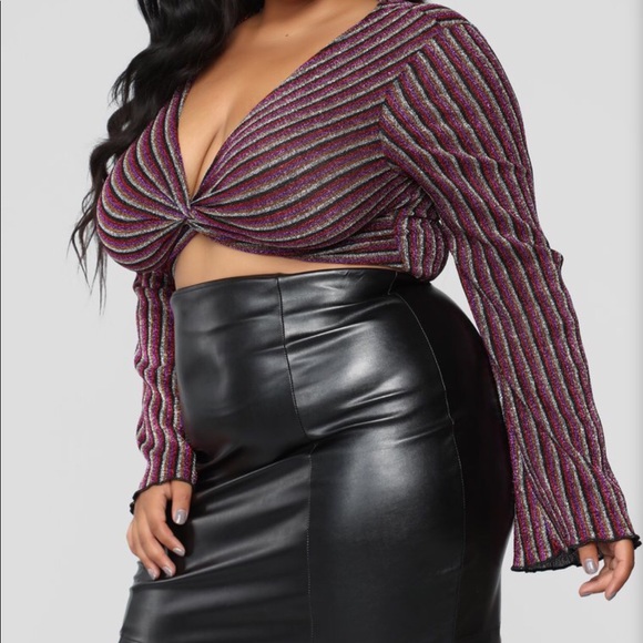 🔥GIRLS NIGHT OUT, Multicolored, Twisted Front Top - Picture 3 of 6